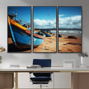Fishing Boats Wall Art Canvas Print, Coastal Boat Beach by MyGreatCanvas | Canvas Wall Art Prints | Photo Prints & Wall Decor