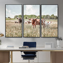 Texas Longhorn Cattle Wall Art Canvas Print: Western Ranch by MyGreatCanvas | Canvas Wall Art Prints | Photo Prints & Wall Decor