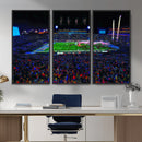 Ole Miss Rebels Vaught Hemingway Stadium Wall Art Canvas
