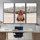 Texas Longhorn Bull Wall Art Canvas Print, Rustic Western by MyGreatCanvas | Canvas Wall Art Prints | Photo Prints & Wall Decor