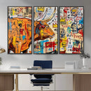Basquiat Style Bull Graffiti Wall Art Canvas Print, Street by MyGreatCanvas | Canvas Wall Art Prints | Photo Prints & Wall Decor