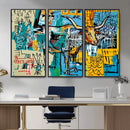 Basquiat Style Bird Bull Graffiti Wall Art Canvas Print, by MyGreatCanvas | Canvas Wall Art Prints | Photo Prints & Wall Decor