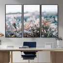 Frosted Fern Wall Art Canvas Print, Soft Winter Botanical by MyGreatCanvas | Canvas Wall Art Prints | Photo Prints & Wall Decor
