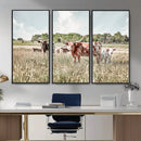 Texas Longhorn Cattle Wall Art Canvas Print, Rustic Ranch by MyGreatCanvas | Canvas Wall Art Prints | Photo Prints & Wall Decor