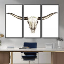 Longhorn Skull Wall Art Canvas Print – Rustic Western by MyGreatCanvas | Canvas Wall Art Prints | Photo Prints & Wall Decor