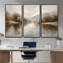 Abstract Landscape Wall Art Canvas Print, Modern Lake by MyGreatCanvas | Canvas Wall Art Prints | Photo Prints & Wall Decor