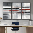 Gray Red Abstract Wall Art Canvas Print, Modern Abstract by MyGreatCanvas | Canvas Wall Art Prints | Photo Prints & Wall Decor