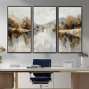 Abstract Landscape Wall Art Canvas Print, Modern Lake by MyGreatCanvas | Canvas Wall Art Prints | Photo Prints & Wall Decor