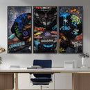Graffiti American Football Player Street Art Wall Art Canvas by MyGreatCanvas | Canvas Wall Art Prints | Photo Prints & Wall Decor