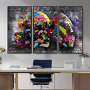 Graffiti American Football Helmet Street Art Wall Art Canvas by MyGreatCanvas | Canvas Wall Art Prints | Photo Prints & Wall Decor