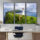Cliffside Lighthouse Wall Art Canvas Print – Coastal by MyGreatCanvas | Canvas Wall Art Prints | Photo Prints & Wall Decor