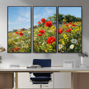 Wildflower Meadow Wall Art Canvas Print – Colorful Poppy and by MyGreatCanvas | Canvas Wall Art Prints | Photo Prints & Wall Decor