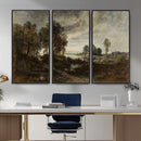 Adolf Dressler Landscape of the Oder River Wall Art Canvas