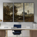 Adolf Dressler Landscape of the Oder River Wall Art Canvas by MyGreatCanvas | Canvas Wall Art Prints | Photo Prints & Wall Decor