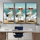 Funny Seagull Wall Art Canvas Print Beach Birds With by MyGreatCanvas | Canvas Wall Art Prints | Photo Prints & Wall Decor