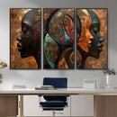 Abstract Afro American Women Wall Art Canvas Print by MyGreatCanvas | Canvas Wall Art Prints | Photo Prints & Wall Decor