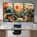 Yayoi Kusama Boho Mountain Landscape Large Wall Art, by MyGreatCanvas | Canvas Wall Art Prints | Photo Prints & Wall Decor