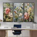 Vintage Birds and Flowers Wall Art Canvas Print, Botanical by MyGreatCanvas | Canvas Wall Art Prints | Photo Prints & Wall Decor