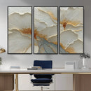 White Gold Floral Canvas Wall Art — Textured Flower Print | by MyGreatCanvas | Canvas Wall Art Prints | Photo Prints & Wall Decor