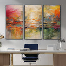 Colorful Abstract Canvas Wall Art — Large Textured Oil by MyGreatCanvas | Canvas Wall Art Prints | Photo Prints & Wall Decor