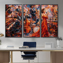 Jazz Band Canvas Wall Art — Jazz Club Singer Saxophone Print by MyGreatCanvas | Canvas Wall Art Prints | Photo Prints & Wall Decor