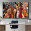 African American Jazz Singer Canvas Art — Red Dress Black by MyGreatCanvas | Canvas Wall Art Prints | Photo Prints & Wall Decor