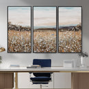 Neutral Wildflower Field Canvas Wall Art — Beige Earth Tone by MyGreatCanvas | Canvas Wall Art Prints | Photo Prints & Wall Decor