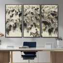 Cowboy Cattle Drive Canvas Wall Art, Western Longhorn Herd by MyGreatCanvas | Canvas Wall Art Prints | Photo Prints & Wall Decor