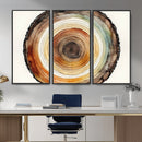 Natural Wood Slice Wall Art Canvas Print, Tree Ring Wall by MyGreatCanvas | Canvas Wall Art Prints | Photo Prints & Wall Decor