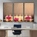 Spa Candles Orchid Canvas Print | Zen Wellness Relaxation by MyGreatCanvas | Canvas Wall Art Prints | Photo Prints & Wall Decor