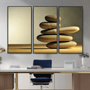 Zen Stone Wall Art Canvas Print, Balanced Rock Stack Framed by MyGreatCanvas | Canvas Wall Art Prints | Photo Prints & Wall Decor