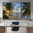 Mar Chiquita Beach Puerto Rico Canvas Wall Art, Manati Caribbean Coastal Photography Print, Tropical Ocean Sunset Decor by MyGreatCanvas | Canvas Wall Art Prints | Photo Prints & Wall Decor