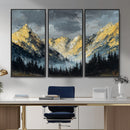 Abstract Mountain Wall Art Canvas Print Modern Landscape Painting Print