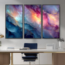 Colorful Abstract Canvas Wall Art Print, Vibrant Popup Color Art Print