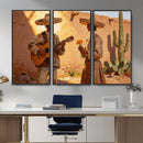 Mexican Couple Canvas Wall Art, Romantic Serenade Guitar Painting Print, Southwestern Desert Adobe Decor, Warm Golden Folk Art, Living Room Art by MyGreatCanvas | Canvas Wall Art Prints | Photo Prints & Wall Decor