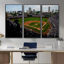 Chicago Cubs Baseball Team Print - Wrigley Field Stadium