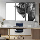 Black and White Grizzly 399 Bear Canvas Print Wall Art | by MyGreatCanvas | Canvas Wall Art Prints | Photo Prints & Wall Decor