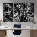 Old Pair of Mens Skates Wall Art Canvas, Men Skates Wall Art