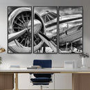 Vintage Antique Airplane Wall Art Canvas Print