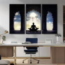 Women and Yoga Wall Art Canvas Print