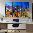 Los Angeles Night Wall Art Canvas Print