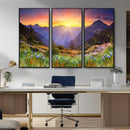 Mountain and Spring Wall Art Canvas Print