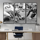 American Football Player Wall Art Canvas Print