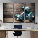 Dambell and Sport Wall Art Canvas Print