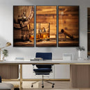 Rustic Whiskey and Barrel Canvas Print by MyGreatCanvas | Canvas Wall Art Prints | Photo Prints & Wall Decor