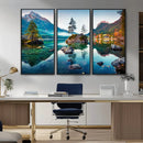 Crystal Clear Lake Wall Art | Mountains Wall Art Canvas | 3 by MyGreatCanvas | Canvas Wall Art Prints | Photo Prints & Wall Decor