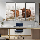 Longhorn Cattle Wall Art Canvas Print, Framed Farmhouse by MyGreatCanvas | Canvas Wall Art Prints | Photo Prints & Wall Decor