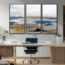 Abstract Landscape Wall Art Canvas | 3 Panel Modern Blue, by MyGreatCanvas | Canvas Wall Art Prints | Photo Prints & Wall Decor
