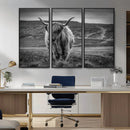 Fluffy Cattle Wall Art Print, Highland Cow Canvas, Framed by MyGreatCanvas | Canvas Wall Art Prints | Photo Prints & Wall Decor