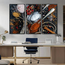 Spices and Seasonings Canvas Wall Art – Colorful Triptych by MyGreatCanvas | Canvas Wall Art Prints | Photo Prints & Wall Decor